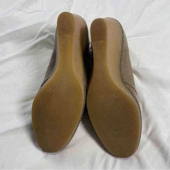 J.Crew Suede Taupe Wedge Booties | Women’s Size 9 | Made in Italy - Picture 8 of 9